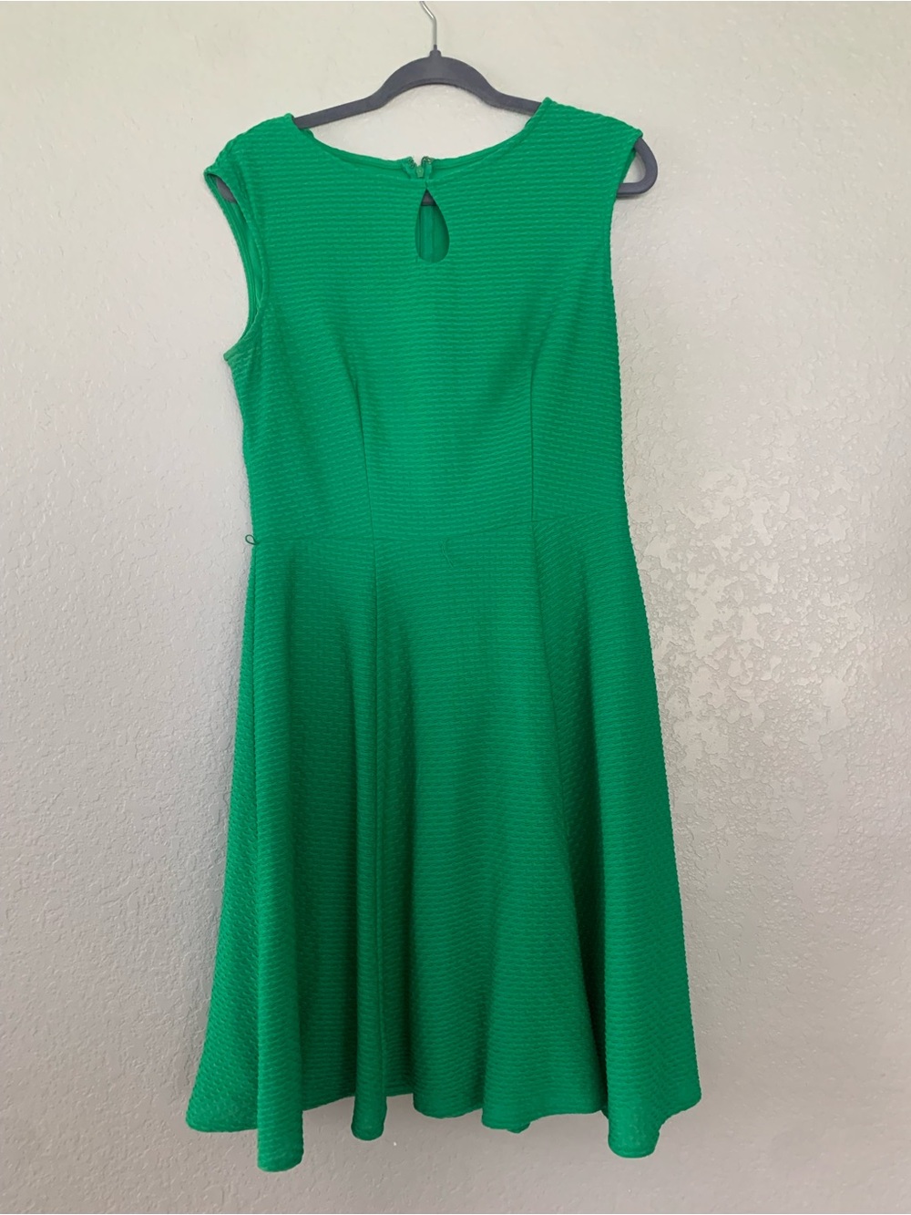 London Style Emerald Green Fit-and-Flare Dress